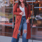 Spiced Up Long Pocket Cardigan