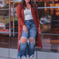 Spiced Up Long Pocket Cardigan