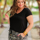 Side Hustle Leopard Drawstring Everyday Shorts