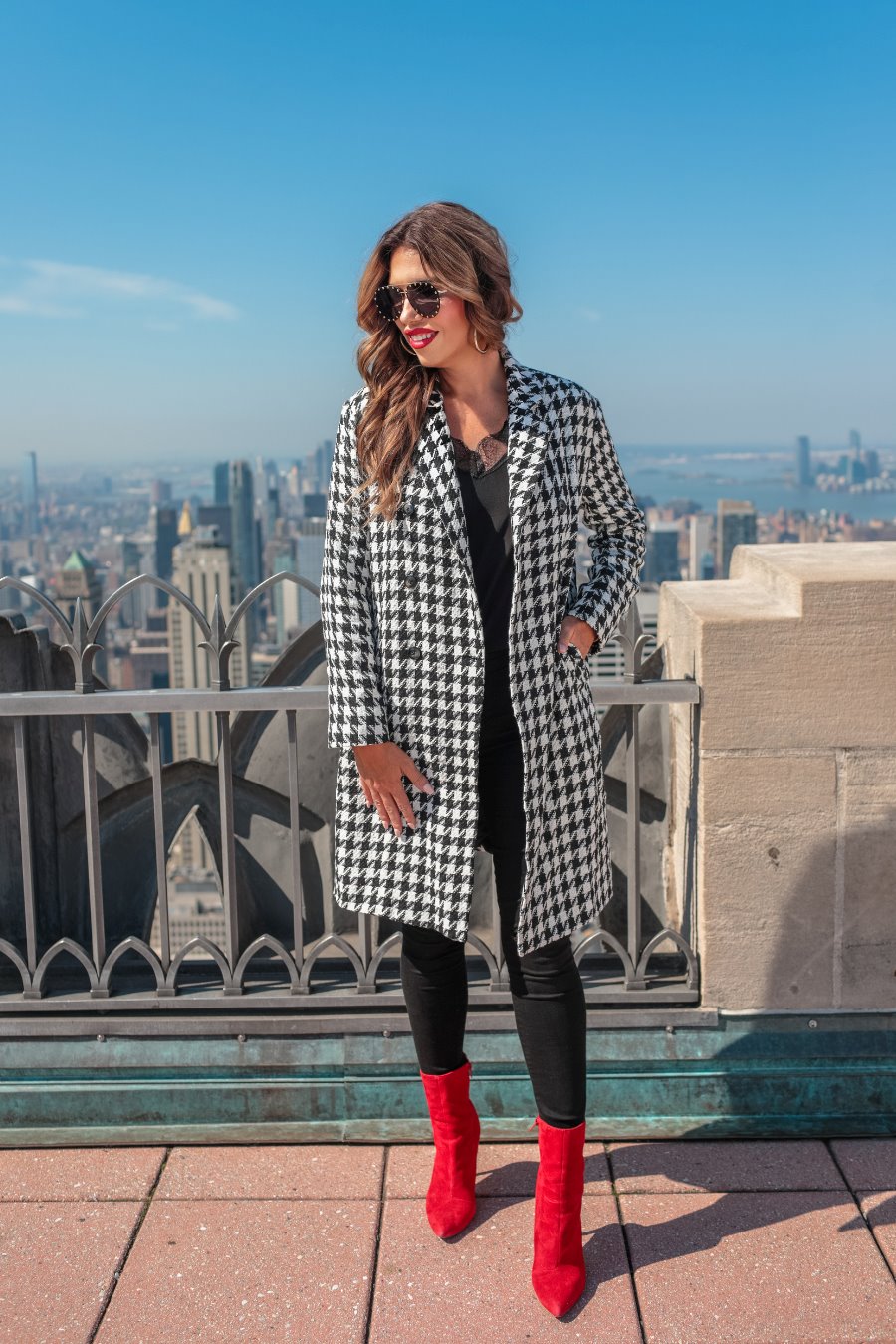 Fifth Avenue Herringbone Coat - Jess Lea Wholesale