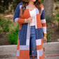 Fall Feeling Color Block Cardigan