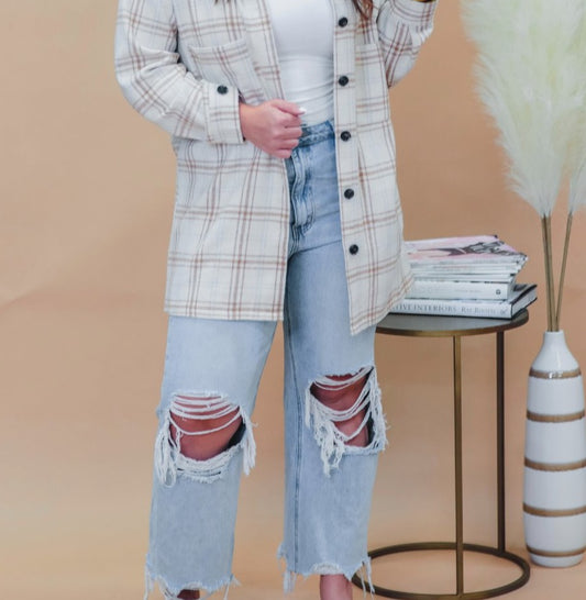 Madden Plaid Shacket - Jess Lea Wholesale