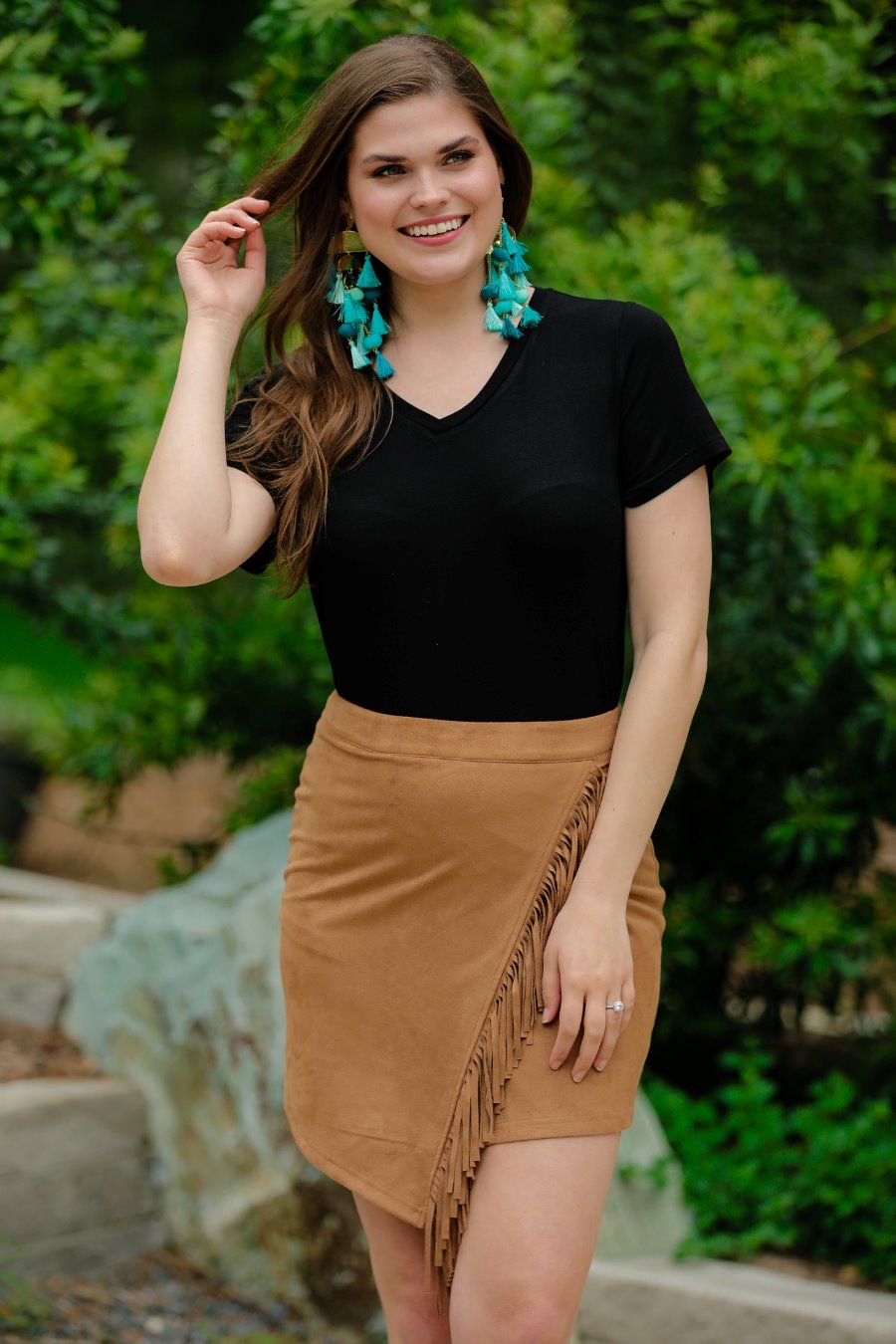 Wynn Suede Skirt