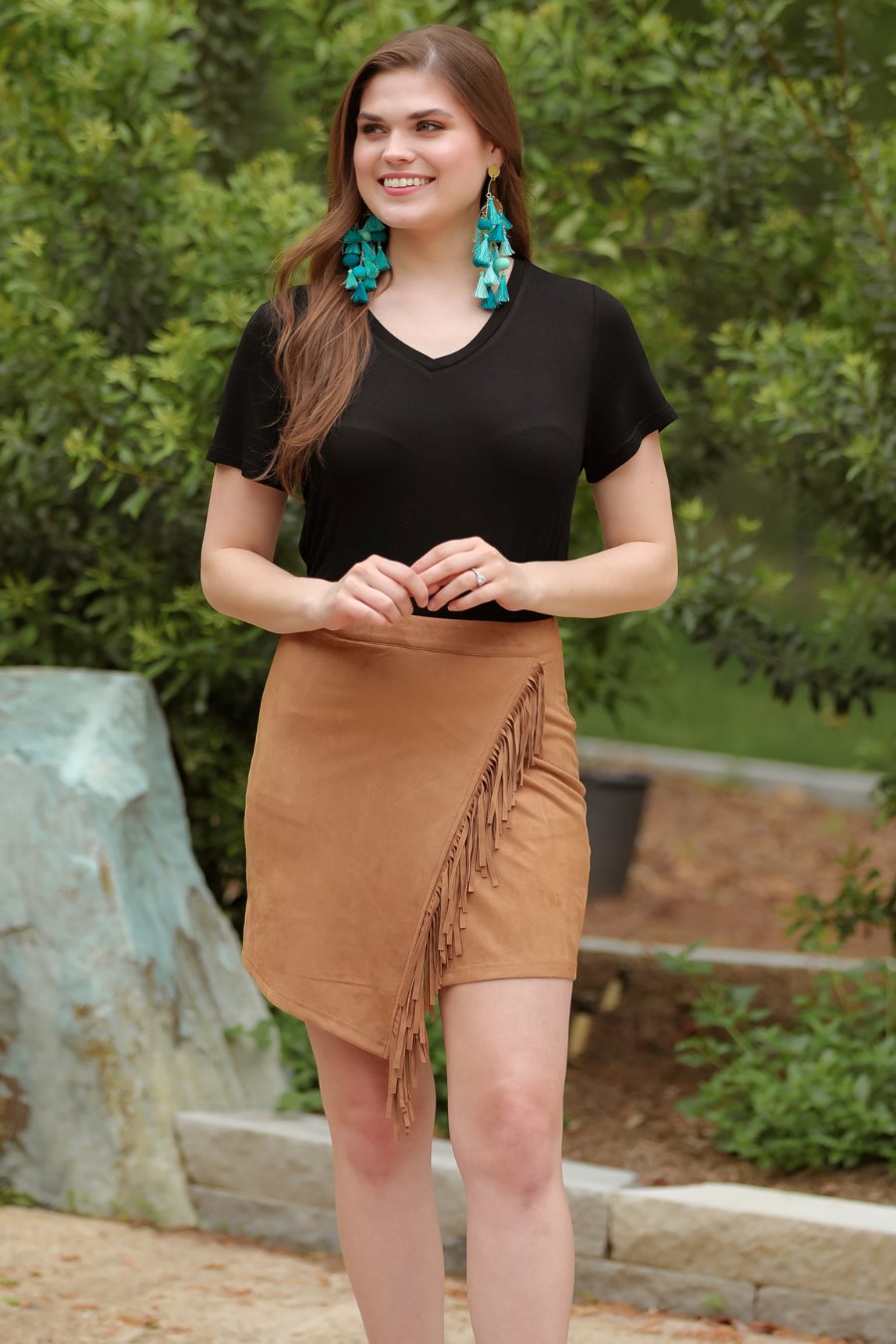Wynn Suede Skirt