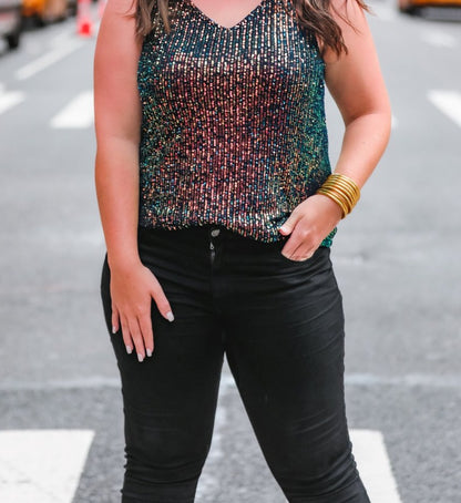 Girls Night Out Sequin Tank