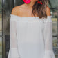 Sweet Caroline Dot Off the Shoulder Tunic Top