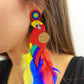 Back In Brazil Parrot Earrings