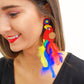 Back In Brazil Parrot Earrings