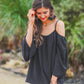 Charlotte Cold Shoulder Top