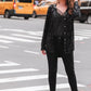 PREORDER-Attention Seeker Sequin Button Up Top