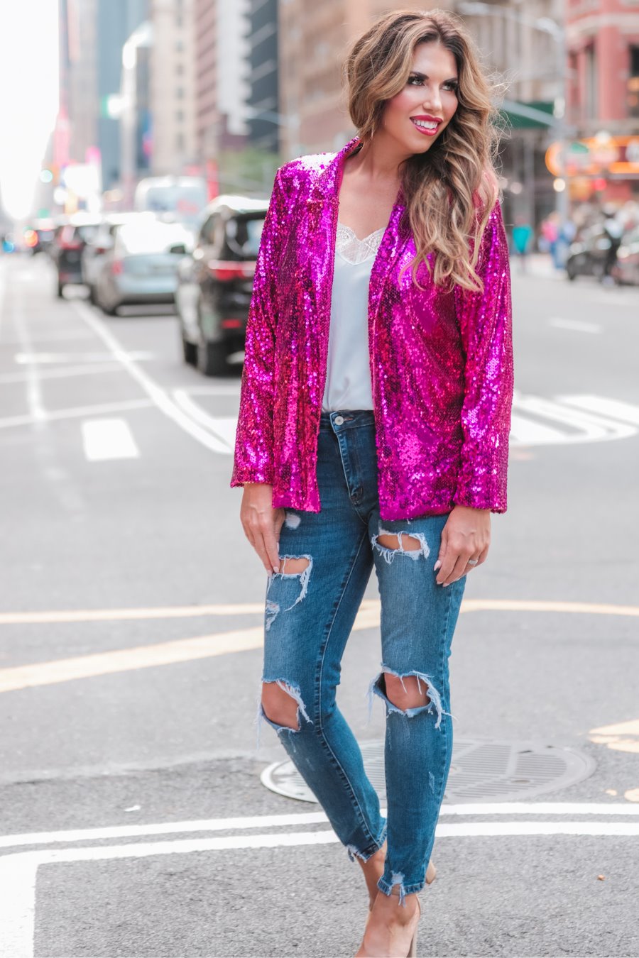 Sequin And The City Blazer - Jess Lea Wholesale