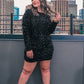 Crowd Pleaser Sequin Dress