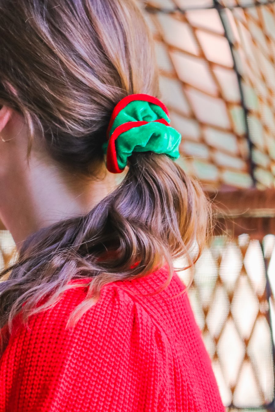 Velvet Christmas Scrunchie