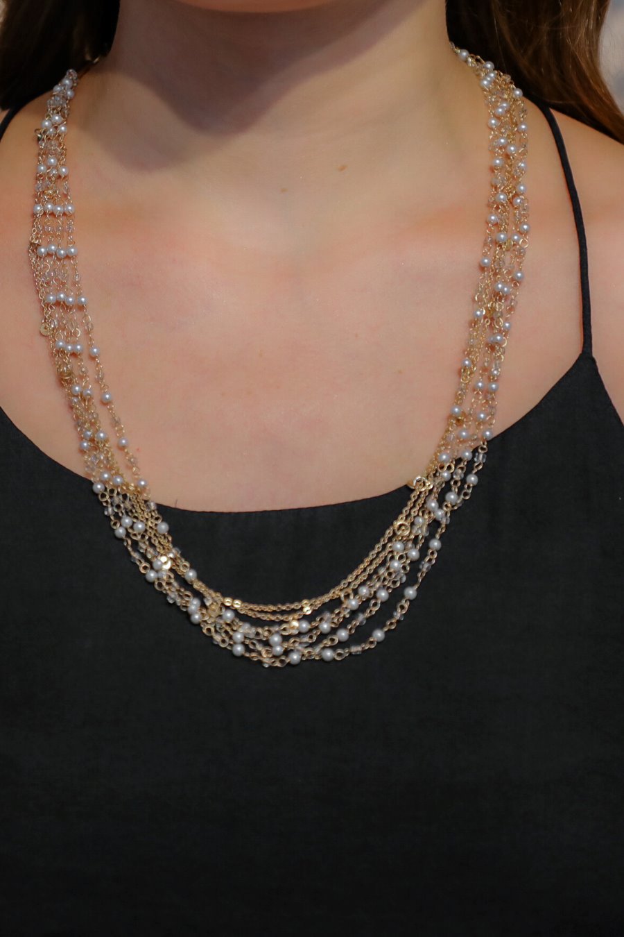 Girls Love Pearls Layered Necklace