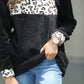Larissa Leopard Fleece Pullover