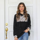 Larissa Leopard Fleece Pullover