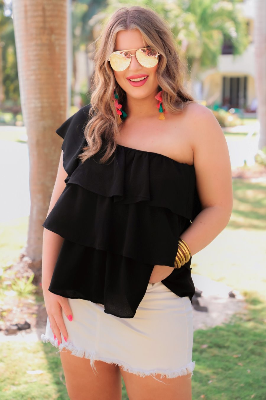 Out In The Sun Ruffle Top - Jess Lea Wholesale