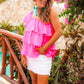 Out In The Sun Ruffle Top