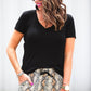 Sassy Snake Print Drawstring Everyday Shorts