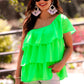 Out In The Sun Ruffle Top