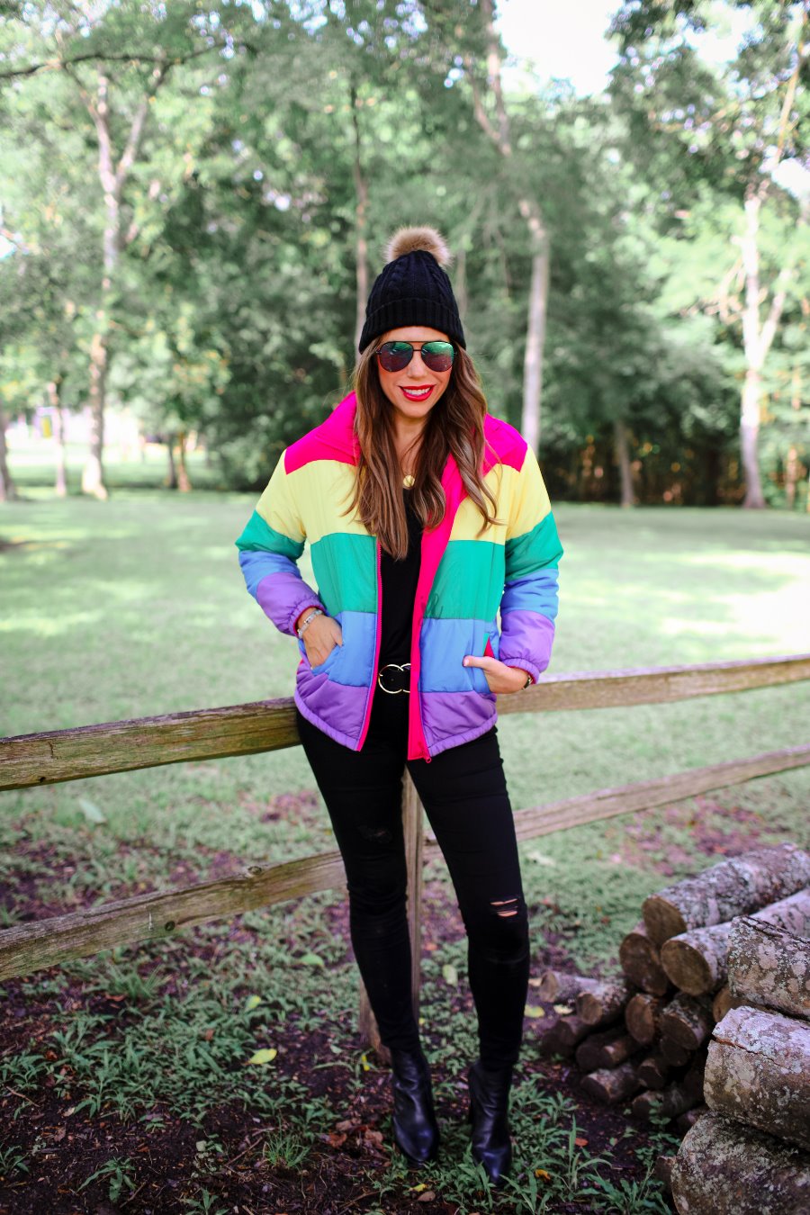 Adult Rainbow Puffer Jacket - Jess Lea Wholesale