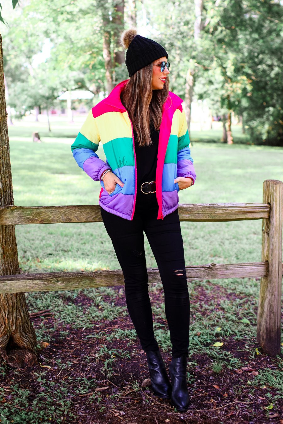 Adult Rainbow Puffer Jacket - Jess Lea Wholesale