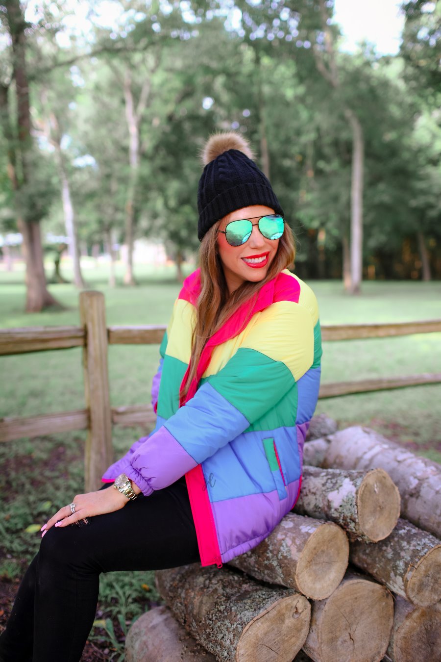 Adult Rainbow Puffer Jacket - Jess Lea Wholesale