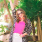 Side Hustle Leopard Kimono
