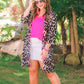 Side Hustle Leopard Kimono