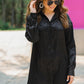 Kenzie Black Leopard Tunic