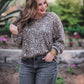 Landon Leopard Waffle Top