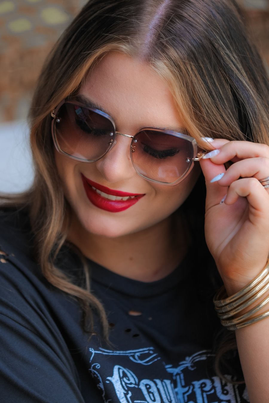 Setting Trends Chain Sunglasses - Jess Lea Wholesale