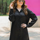 Kenzie Black Leopard Tunic