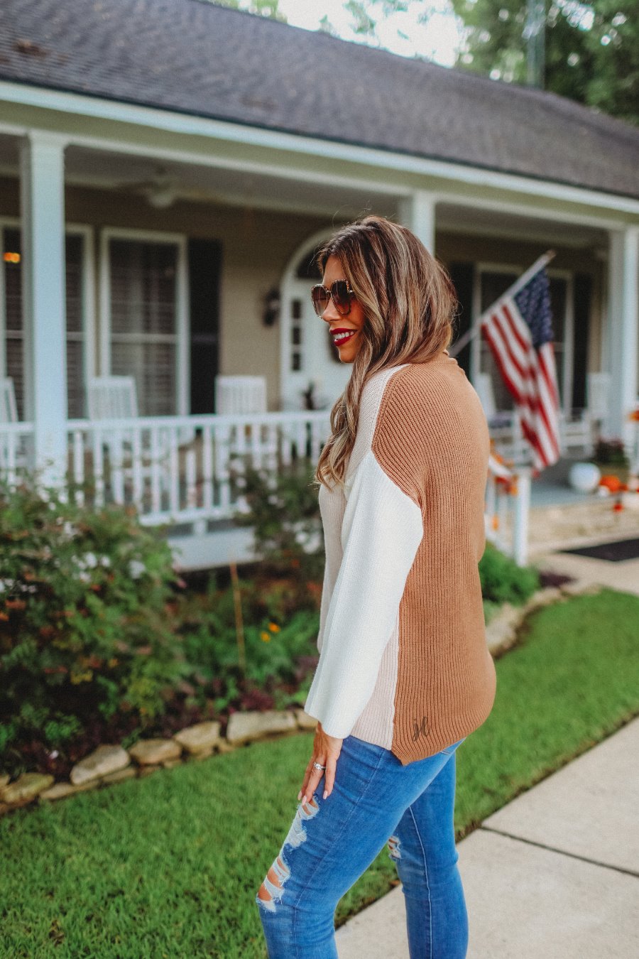 Cold Brew Color Block Sweater