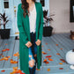Jade Ribbed Cardigan