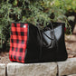 Buffalo Plaid Neoprene Tote Bag