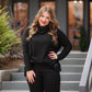 Walker Cowl Neck Waffle Top