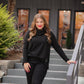Walker Cowl Neck Waffle Top