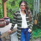 Amber Lightweight Striped Cardigan