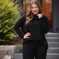 Walker Cowl Neck Waffle Top