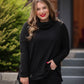Walker Cowl Neck Waffle Top