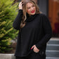 Walker Cowl Neck Waffle Top