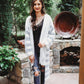 Mckenna Striped Drape Cardigan