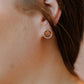 Happy Face Rhinestone Earrings