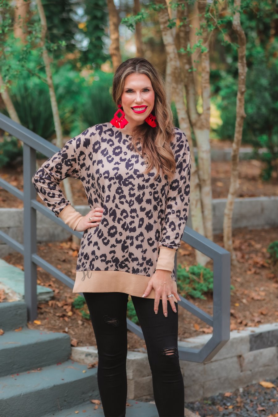Erin Taupe Leopard Everyday Tunic