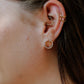 Happy Face Rhinestone Earrings