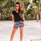 Lisa Leopard Drawstring Everyday Shorts - Jess Lea Wholesale