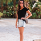 Luxury Getaway Marble Drawstring Everyday Shorts - Jess Lea Wholesale