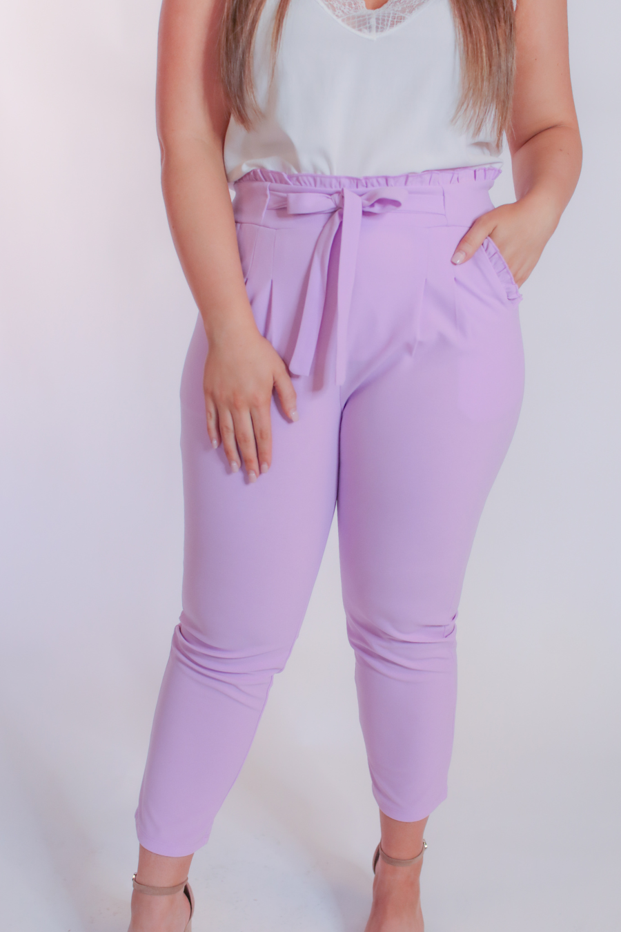 Slice of Style Paper Bag Pants