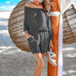 Laguna Beach Striped Off The Shoulder Romper